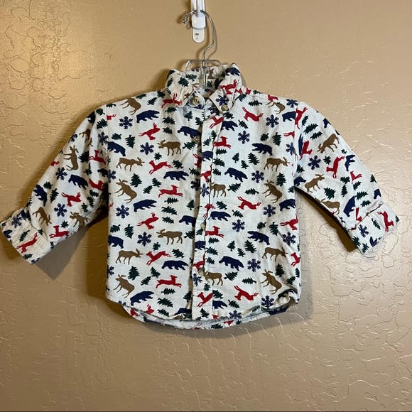 Vintage Honors Boys Christmas Dress Shirt - Picture 1 of 4